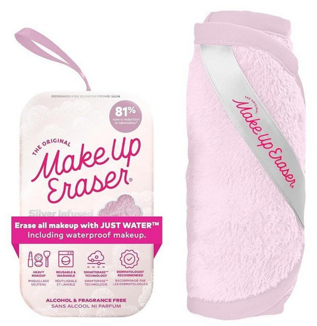 오리지널 MakeUp Eraser PRO 방수 마스카라 아이라이너 파운데이션 립스틱 자외선 차단제 등을 포함한 물만으로 모든 메이크업을 쉽게 제거할 수 있습니다 레오파드 1개입, Silver Infused