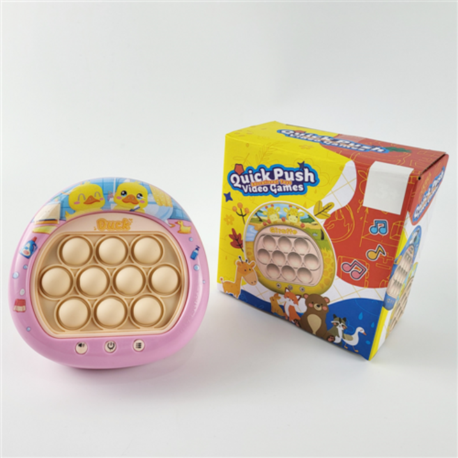 토이랄라 스페셜 퀵 푸쉬팝 게임기 뽁뽁이 푸시팝 스피드킹 오리 크리스마스 팝잇게임기, 1개