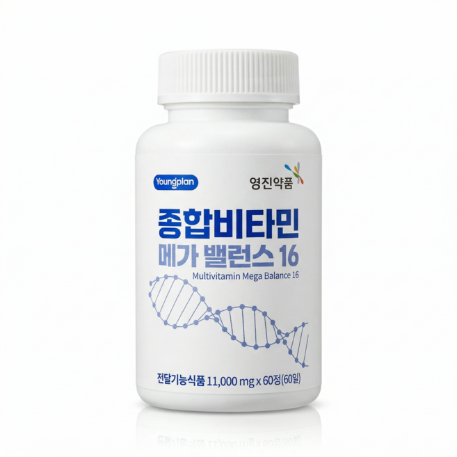 영진약품 종합비타민 메가 밸런스 16 1 000mg X 60정 메가밸런스 멀티비타민, 2박스