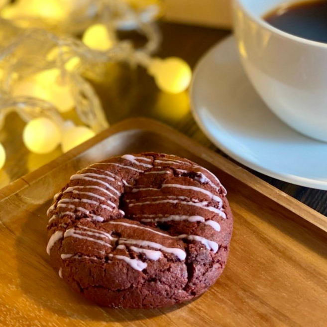 수제 유기농 아메리칸 쿠키 레드벨벳쿠키, 1개, 80g