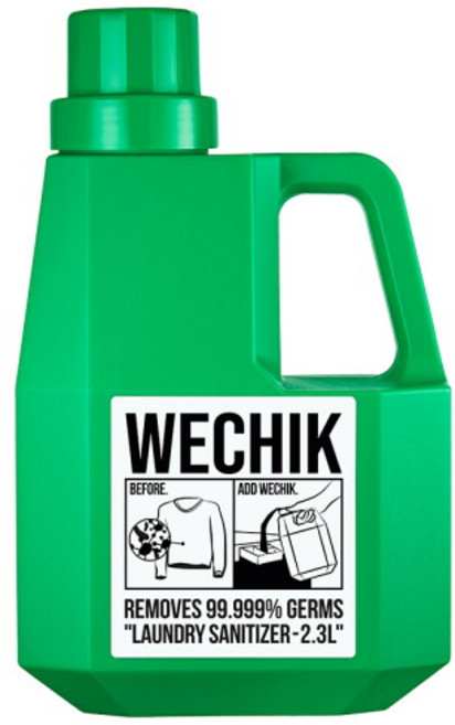 위칙 소독 섬유유연제 본품, 2.3L, 4개