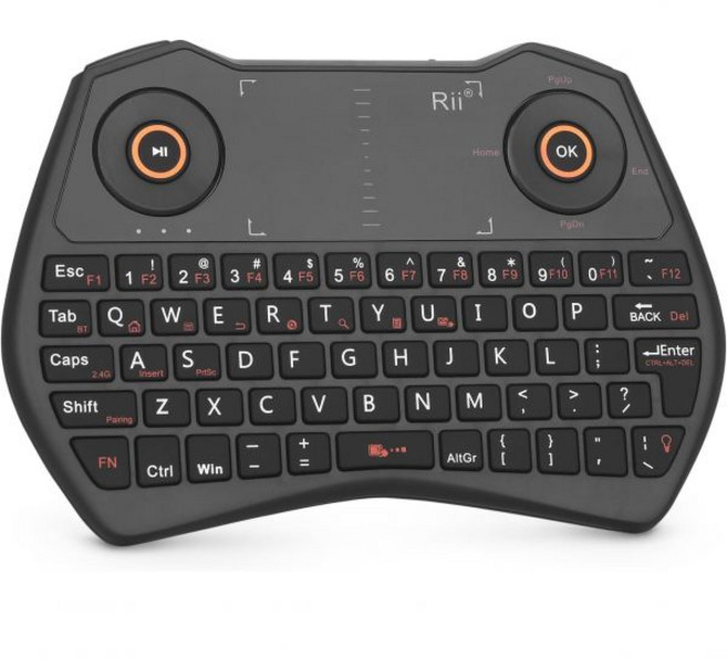 Rii 무선키보드 터치패드 무우 콤보 백라이트 2.4를 포함한 K28 블루투스 미니 키보드 리모컨안드로이드 TV 박스 PC 스마트 TV용 충전식 배터리가 장착된 GHz 무선 키