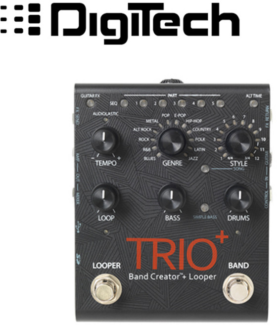 디지텍 Digitech Trio Plus / 밴드 크리에이터 & 루퍼 페달, 1개