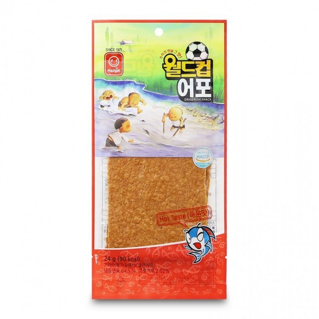 한진 월드컵 어포 매운맛 24g, 1개, 1g