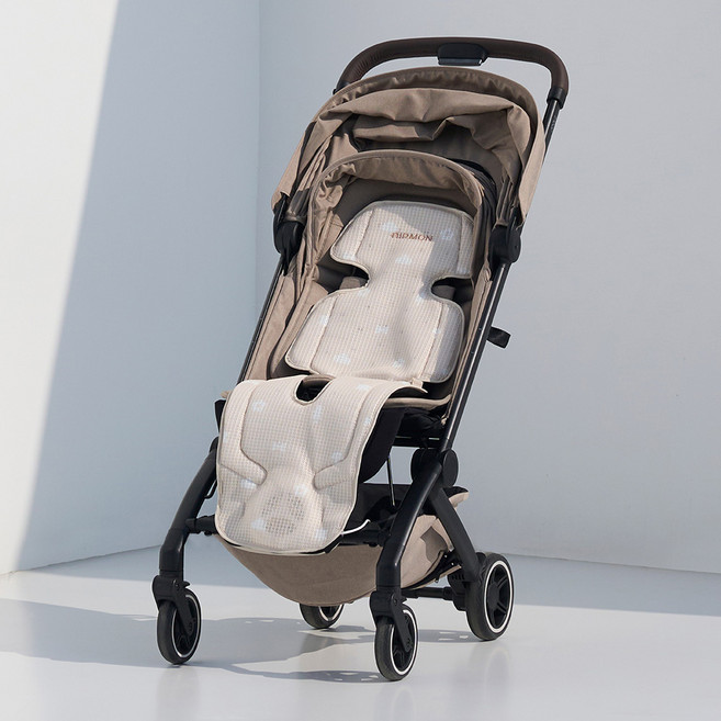 에어몬2 스탠다드 팬기능 유모차 쿨시트 라이너 카시트 통풍시트, 베이지포레스트(베이지컬러), 1개
