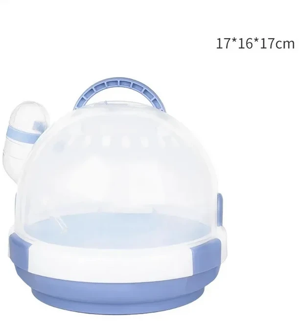 휴대용 소형 동물 캐리어 설치류 햄스터 케이지 따뜻한 겨울 미니 애완 동물 케이지 기니피그 하우스 야외