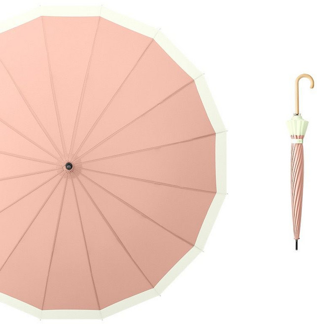 묶을필요없는우산 알아서묶이는우산 파란색