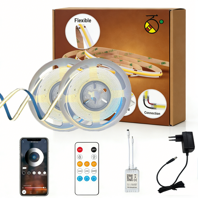 H HNMA HN 스카이라인 COB 라인조명 블랙 5M 4000K 자연광 슬림 플렉시블 LED줄조명 어댑터+리모컨+컨트롤러 포함 인테리어 간접조명 봄맞이 선물 잘라쓰는 하마, 1개, 4000K 자연광색