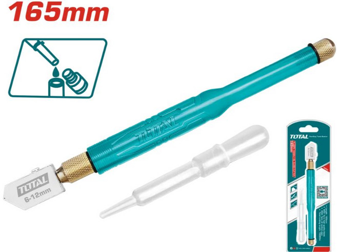 TOTAL 玻璃切割器 165mm 適用於 6-12mm 厚度, 1個