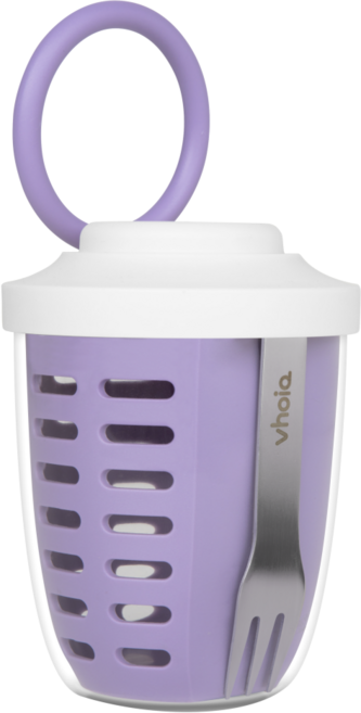 보이오 후르츠팟 과일 샐러드 간식 직장인 도시락통 밀프랩 푸르트 컵, 1개, 라일락퍼플