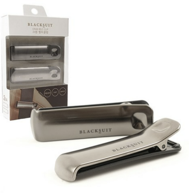 오토반 와인아트 크랩 벨트클립 2p, 그레이브론즈 색상, 2개