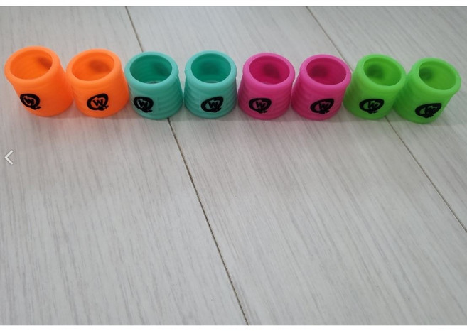 주한피싱 미끄럼방지 그립링 실리콘 링, 핑크, 중(10개입)