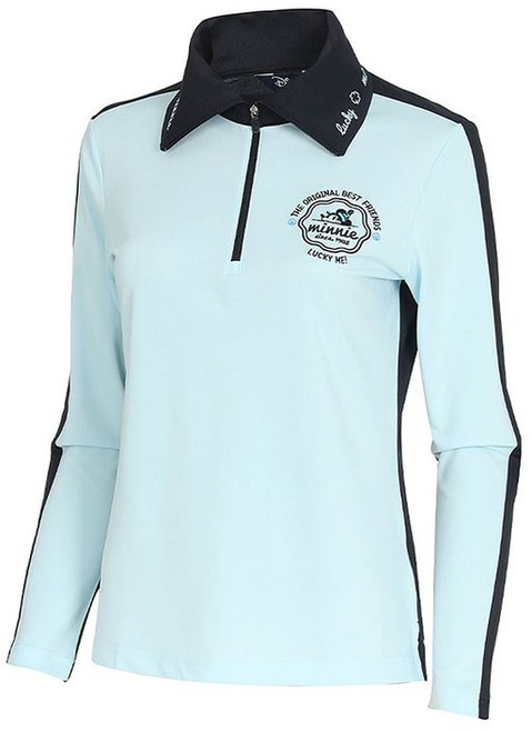 디즈니골프 여성 카라 하프 집업 티셔츠 DN1LTS004