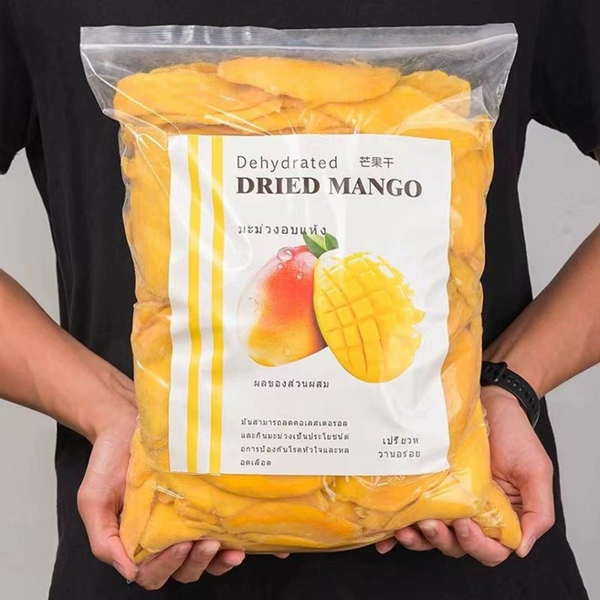 말린망고 건과일 슬라이스 반건조 쫀득한 태국 건망고, 건조망고 500g, 1개