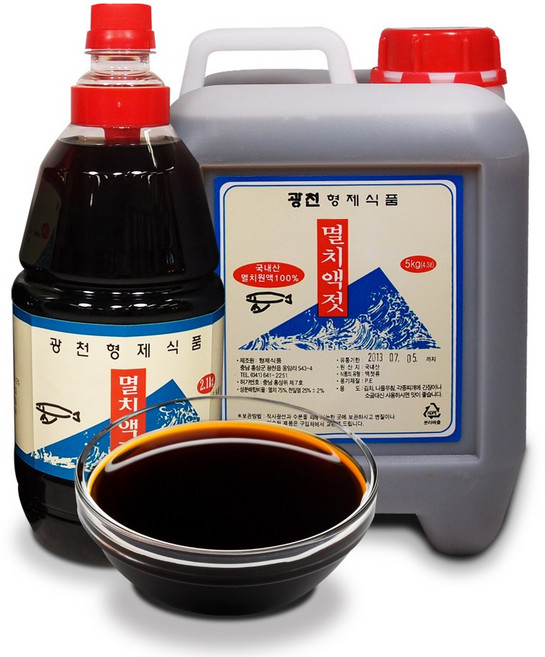 광천토굴새우젓명가 3년숙성 멸치액젓, 5kg, 1개