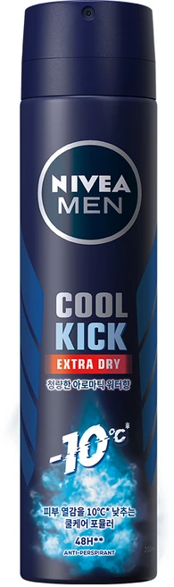니베아맨 쿨킥 스프레이 데오드란트, 200ml, 1개 - 쿠팡