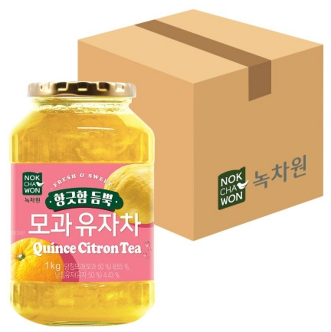 향긋한 모과듬뿍 유자차 1kg 1BOX 12입, 12개입, 1박스