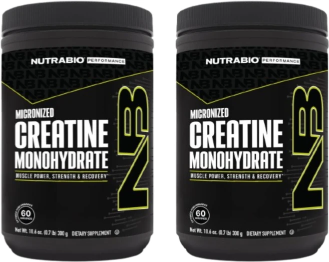 NutraBio 미분화 크레아틴 일수화물 300g(10.6oz) 2 SET, 300g, 2개 - 쿠팡
