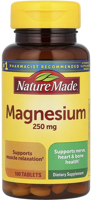 Nature Made 마그네슘 250mg 100정, Nature Made 마그네슘 250mg ..., 1개 - 쿠팡