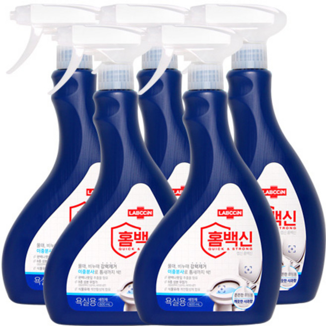 애경 랩신 홈백신 세정제 욕실용 600ml, 6개