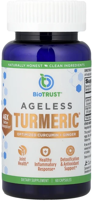 새해 첫좋은선물 BioTRUST Ageless Turmeric® 캡슐 60정 제대로 할인합니다, BioTRUSTAgelessTurmeric캡슐60정, 1개 - 쿠팡
