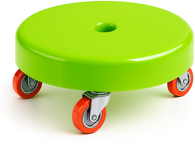 헤이미샤 무빙체어 앉은뱅이 이동식 무빙의자 작업 청소용 이동의자 (중형), 그린, 1개