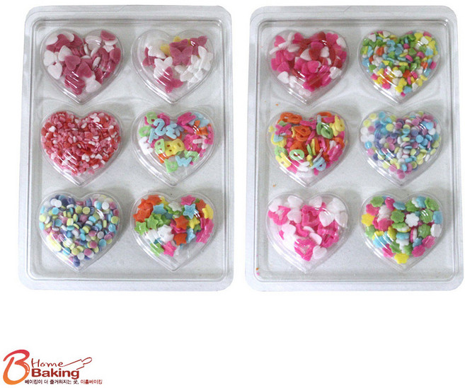 이홈베이킹 스프링클 6종 랜덤 발송, 20g, 1개