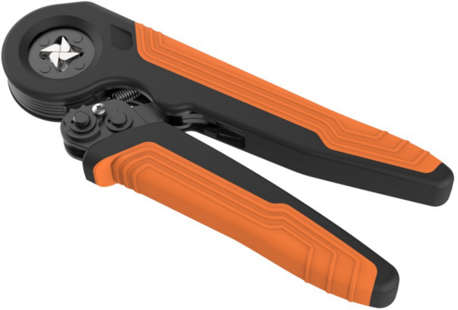 전문가용 펜홀압착기4각 10-4 최신형 페룰 페놀 ferrule 핀 커넥터 터미널, 1개, 사각 색상(주황+블랙)