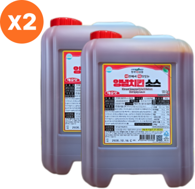 청우식품 더진한 양념치킨(매운맛)10kgx2개입 청우식품, 10kg, 2개