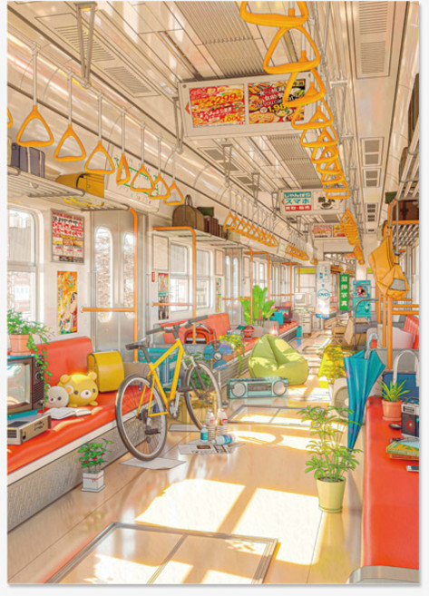 일본 감성 F 풍경 모던 인테리어 액자 펠트 패브릭포스터 A1 A2 A3 A4 size, FB감성F_02