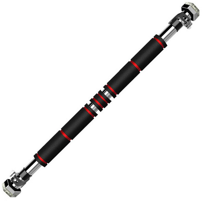 六角門上單槓 健身引體向上桿 牆面訓練器材, 紅色