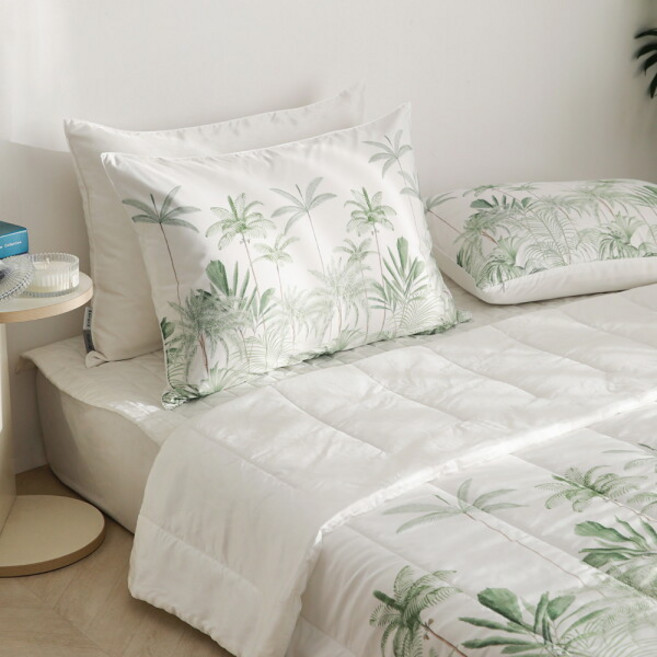 [아망떼] 몰디브 자연 냉감 인견 알러지케어 여름 차렵이불 패드세트 K