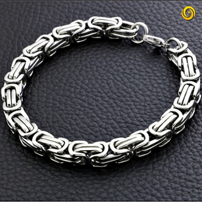 남자 패션 팔찌 힙한 써지컬 체인 팔찌 남성 굵은 체인