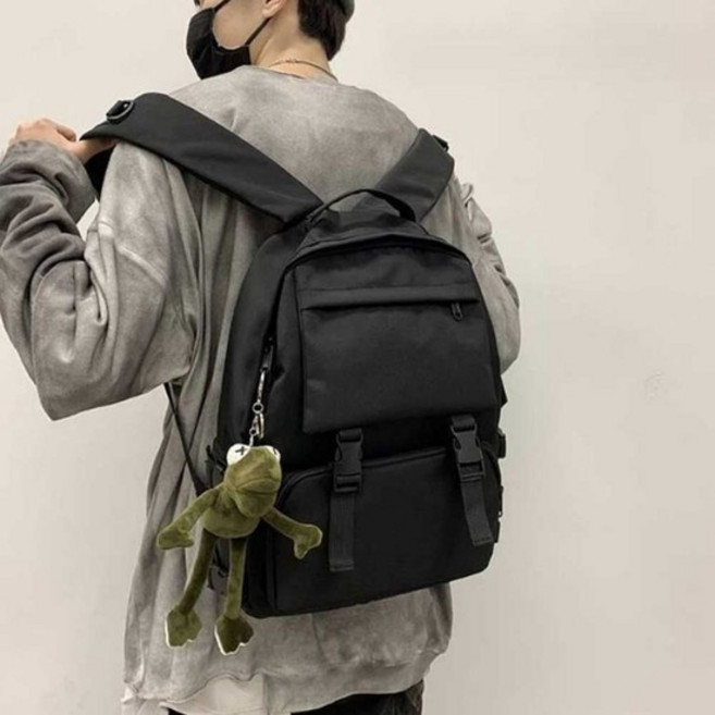 남녀 공용 대학생 캠퍼스 룩 노트북 책 가방 백팩 여학생가방여행용백팩