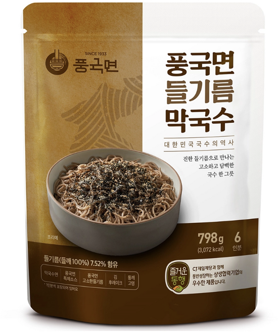 풍국면 들기름 막국수 798g 6인분, 1개