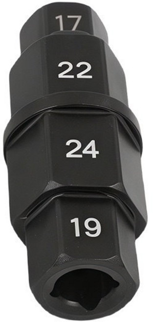 機車輪軸拆卸內六角套筒工具 17/19/22/24mm 通用, 1個