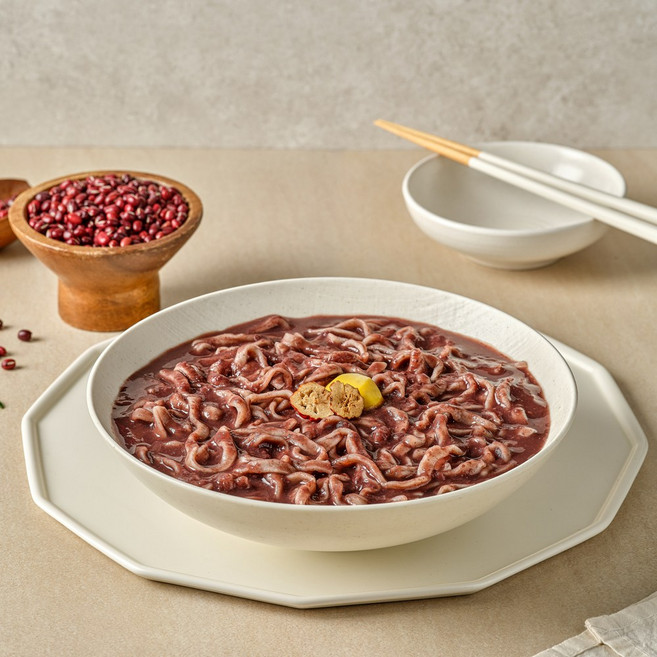 담꽃 국내산 팥 팥칼국수 밀키트, 780g, 2개