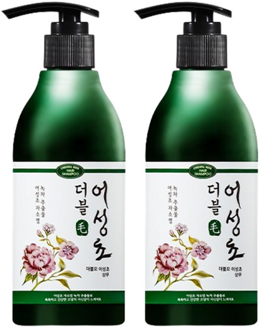 더블모 초특가 어성초 샴푸 기능성샴푸, 300ml, 2개