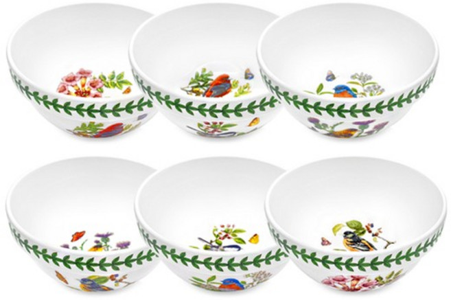 포트메리온 보타닉 가든 버드 국공기 6종 세트, 혼합색상, 1세트