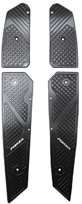 프로라이더스 포르자300 포르자350 튜닝발판 알루미늄 가드형 사이드발판, 티탄, 1세트