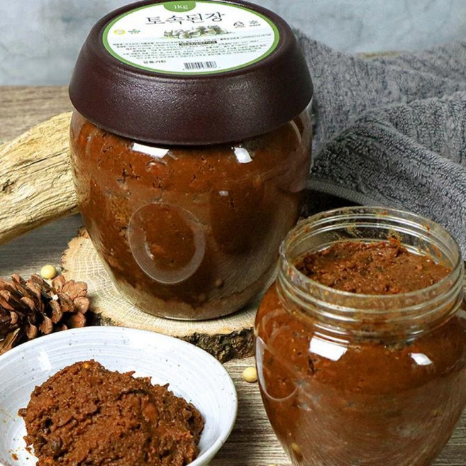 [#뱌뱌별상점]국산 토속된장 500g 1kg 2.5kg 국내 청정지역에서 재배한 우리콩 항아리 3년 숙성, 1개