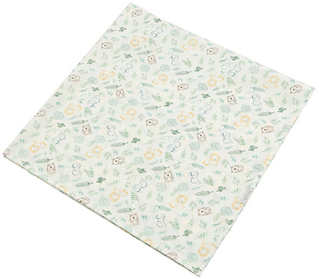 아가방 중계점 사파리 리플 이불 (MULTI) 아기자기한 패턴 디자인 코튼 100% 편안한 착용감의 여름 이불 120cm*120cm, MULTI