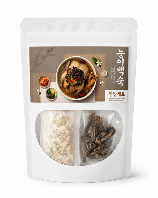 한우물 약재 능이 삼계탕 오리 백숙 재료, 1개, 95g
