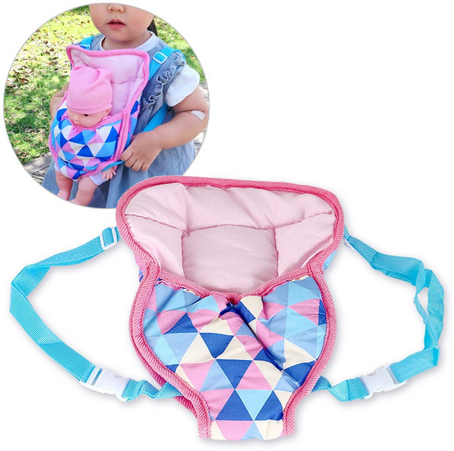 인형아기띠 어부바 포대기 영유아 동생돌보기 엄마 역할놀이 장난감, 1개