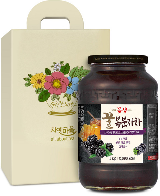 차예마을 복분자차 꿀 과일 청 선물세트.., 1개