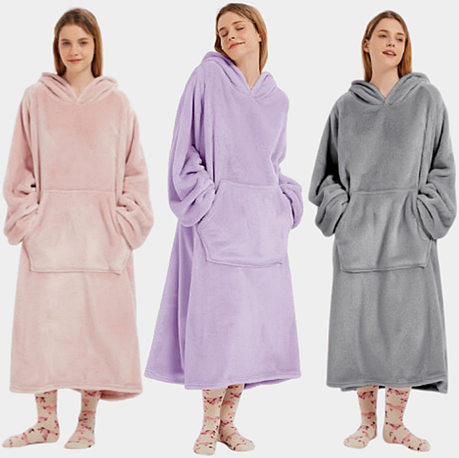 바렌스 후드 입는 담요 캠핑 커플 빅사이즈