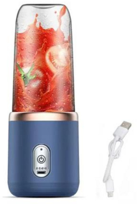 여행용 전기 착즙기 컵 휴대용 믹서 USB 신선한 과일 주스 개인 스무디 6 블레이드, 02 6 Blades Blue, 02 6 Blades Blue