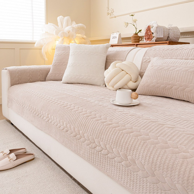 코팅블루 포근 부드러운 따뜻한 극세사 논슬립 쇼파패드