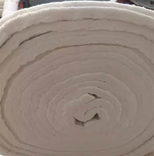 纖維保溫棉捲, 無石棉矽酸鋁保溫棉耐高溫陶瓷纖維針刺耐火毯鍋爐防火管隔熱棉一卷[61cmx4m, 1個