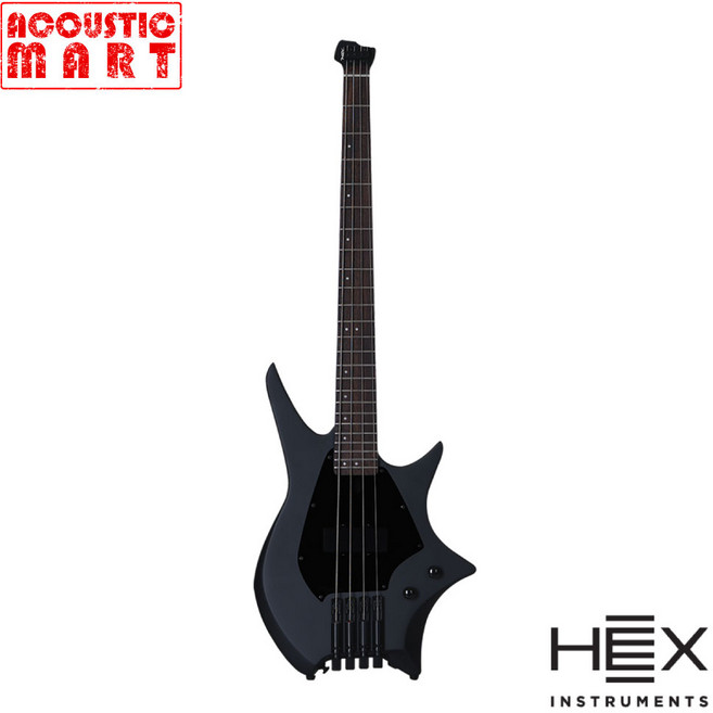 헥스 헤드리스 베이스 NB300 S/BK 블랙 색상 입문용 베이스기타, 1개